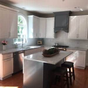 After Refinishing Kitchen Cabinets